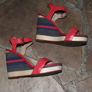 Splendid Kikka Striped Wedge Sandal